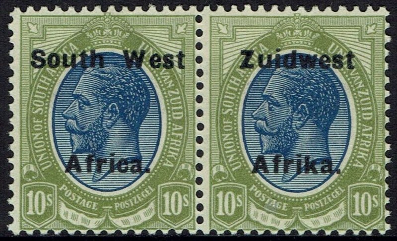 SOUTH WEST AFRICA 1923 KGV 10/- PAIR SETTING VI