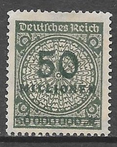 Germany 289: 50mil m Numeral, unused, NG, F-VF