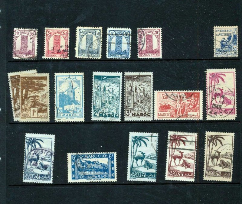 French Maroc Tanger Airs Dues Used Collection Aprx 220 Items AED 662