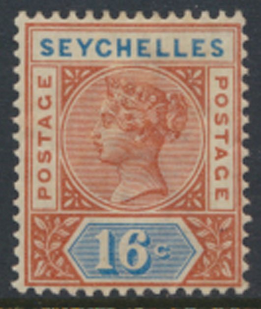 Seychelles  SG 6 Die I    SC# 12a  MH  1890   see details and scans 