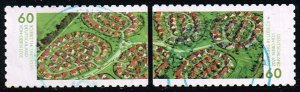 Germany, Sc.#3198-9 used Housing estate in Lübeck, self-adhesive