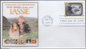 USA # 4414f.1 LASSIE FDC from the TV Early Memories Sheet