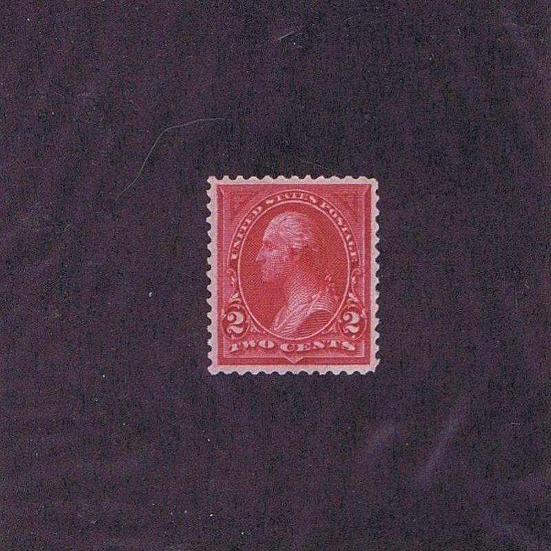 SC# 249 UNUSED ORIGINAL GUM MNH 2c WASHINGTON, 1894 PSAG CERT GRADED XF SUP 95  