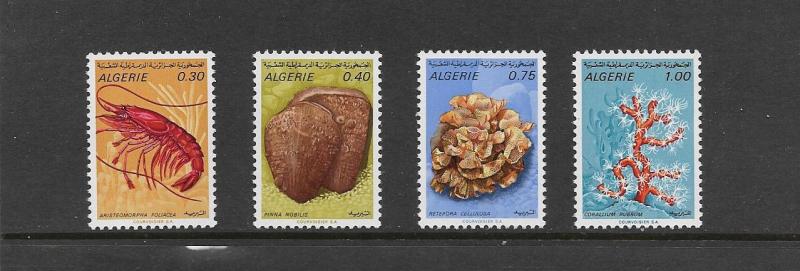 MARINE LIFE - ALGERIA #435-8  MNH