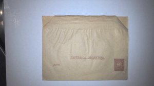 EARLY ARGENTINA POSTAL WRAPPER MINT ENTIRE