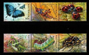 AUSTRALIA SG2326/31 2003 BUGS AND BUTTERFLIES MNH