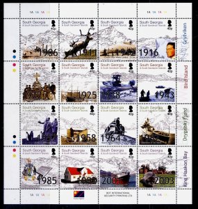 FALKLANDS - South Georgia QEII SG364a, 2004 Aspects sheetlet, NH MINT. Cat £32.