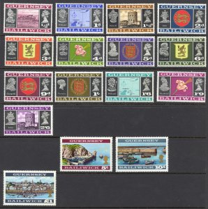 Guernsey Sc# 8-23 MH 1969-1970 Baillwick Issue