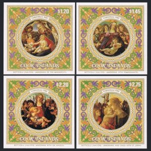 Cook Islands 888-891,892 ad, 893-896, MNH. Christmas 1985. Rubens, Renoir,Lebrun