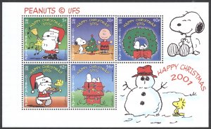 Gibraltar Sc# 894a MNH Souvenir Sheet (crease) 2001 Christmas