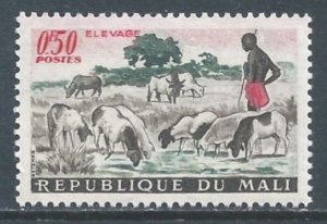 Mali #16 NH 50c Shepherd & Sheep