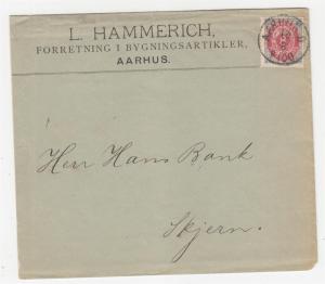 DENMARK, c1890 cover, 8o. AARHUS to Skjern.