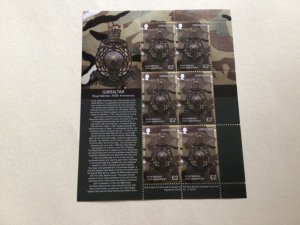 Gibraltar mint never hinged 2014 Royal Marines stamp sheet stamps A14437