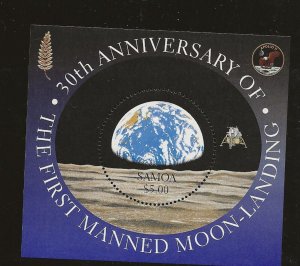 Thematic space Samoa  1999 Moon Landing Anniv.  miniature sheet sg.MS1048 MNH