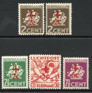 Suriname # B37-40, Mint Hnge Remain.