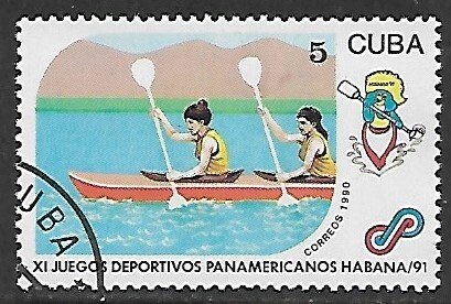 Cuba # 3276 - Kayaking - unused CTO.....{R3}