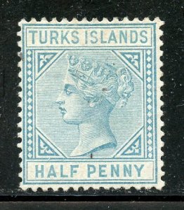 Turks Islands # 48a, Mint Hinge. CV $ 29.00