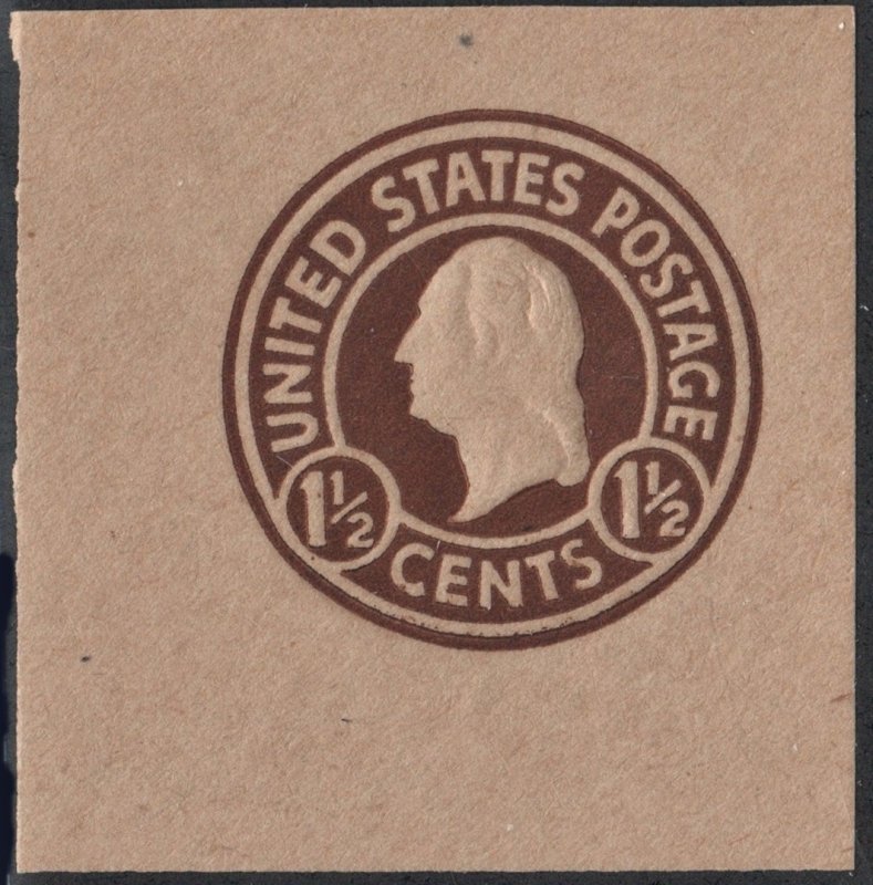 SC#W485 1½¢ Washington Cut Square (1925) Unused