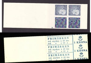 Sweden-Sc#669b-unused NH booklet-id2-definitives-pane of 4-