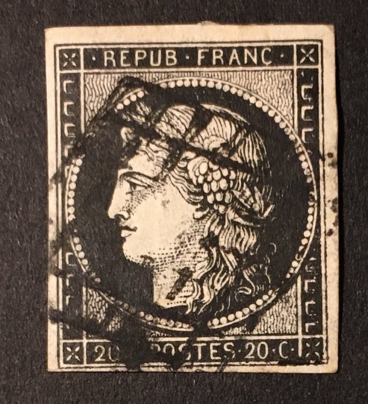 France Sc. #3, used