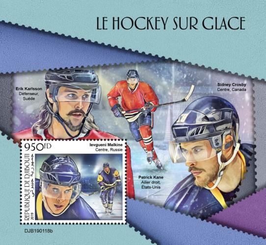 DJIBUTI - 2019 - Ice Hockey - Perf Souv Sheet - MNH