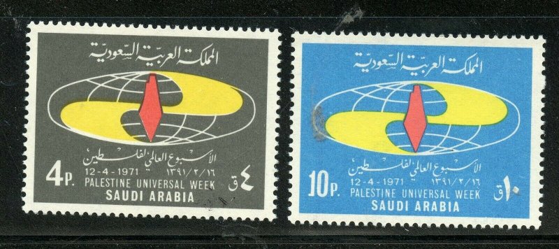 SAUDI ARABIA SCOTT# 639-640 MINT NEVER HINGED AS SHOWN