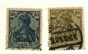 Germany #123, 126 used
