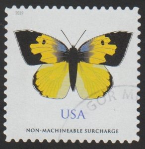 SC# 5346 - (70c) - California Dogface Butterfly - Used Single Off Paper