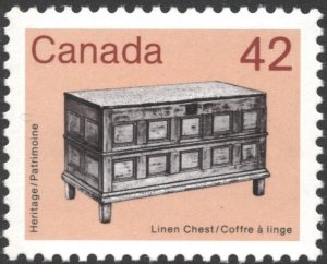 Canada SC#1081 42¢ Heritage Artifacts: Linen Chest (1987) MNH