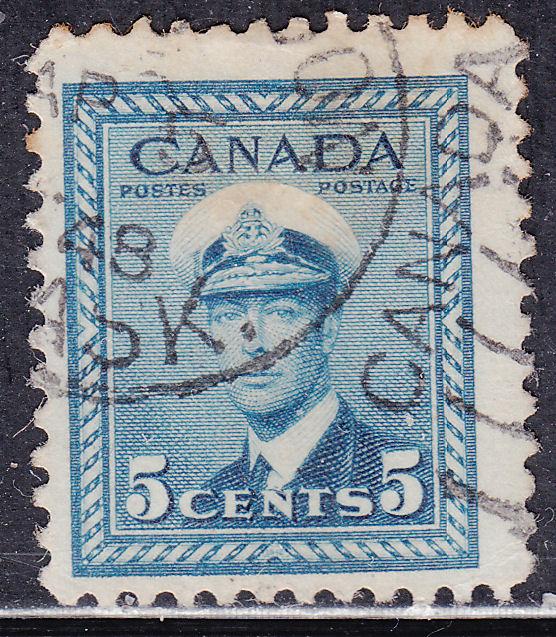 Canada 255 King George VI WWII War 1942