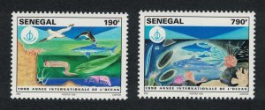 Senegal Bird Dolphin Fish Intl Year of the Ocean 2v RARR 1998 MNH SG#1530-1531