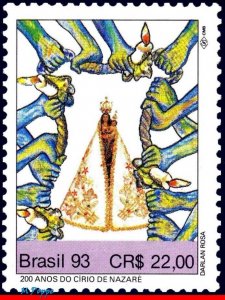 2422 BRAZIL 1993 VIRGIN OF NAZARE, RELIGIOUS FESTIVAL, MI# 2547 RHM C-1864, MNH