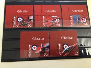 Gibraltar 2014 RAF Red Arrows mint never hinged  stamps  A14080