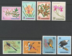 Singapore 1963 Flora & Fauna Scott # 62 - 69 MH