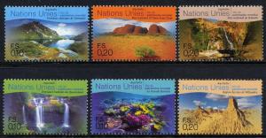 335a-f United Nations Geneva 1999 World Heritage Australia Booklet Singles MNH