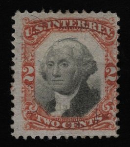 #R135 2c Washington, Unused HR PG [1] **ANY 5=FREE SHIPPING**