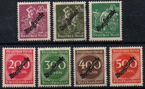 Germany Sc #O22-O28 Mint Hinged