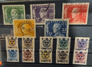 Sweden very old stamps.. 1855 to 1930.. nice collection... #586