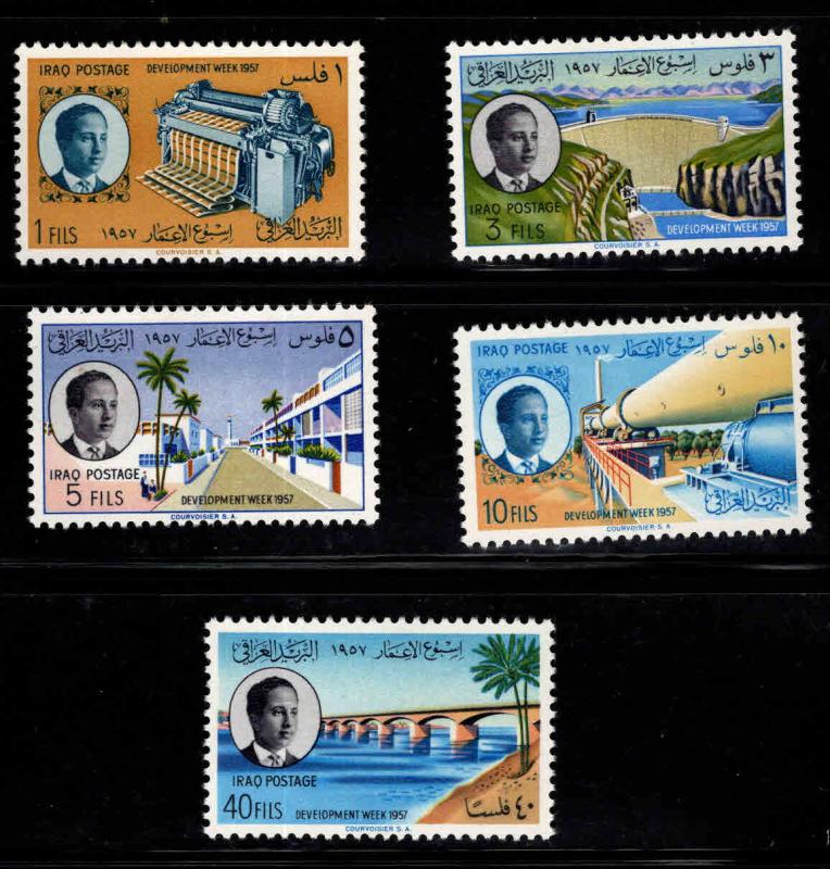 IRAQ Scott  167-171 MH* 1957 Development set