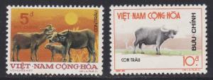Viet Nam (South) # 460-461, Water Buffalo, NH, 1/2 Cat.
