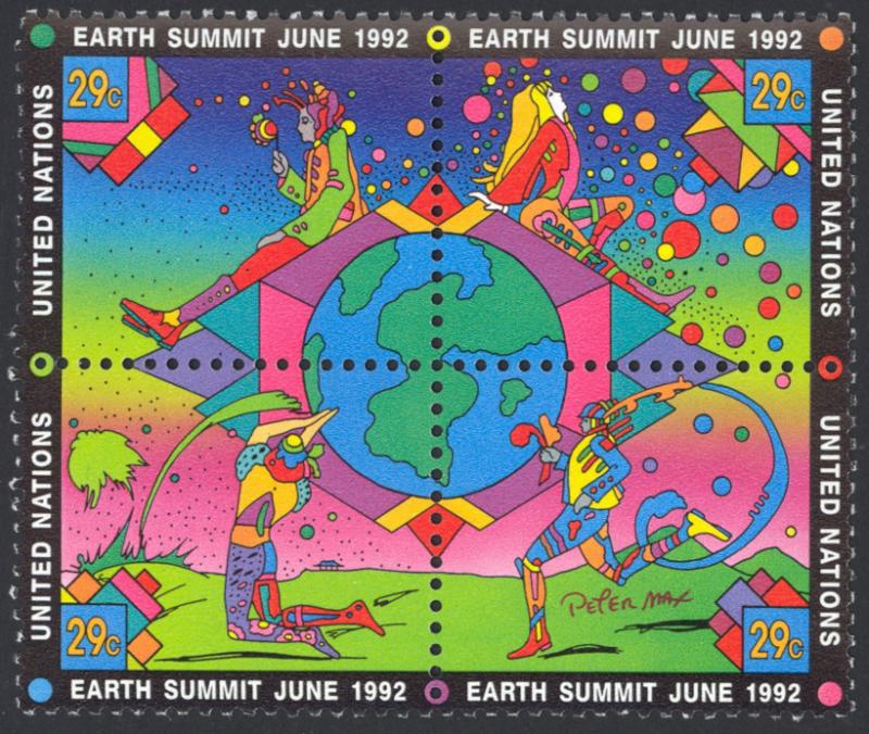 United Nations Sc# 608a MNH 1992 29c multicolored Earth Summit