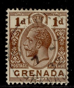 GRENADA GV SG114, 1d brown, FINE USED. CDS