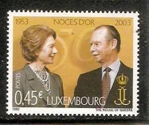 Luxemburg 2003 Royal Wedding Anni. Grand Duke Jean & Princess Josehine Charlo...