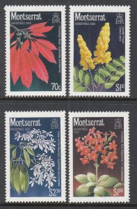 Montserrat 632-635 Christmas Flowers MNH VF