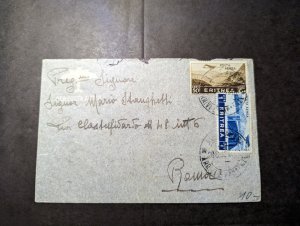 1938 Eritrea Airmail Cover to Rome Italy