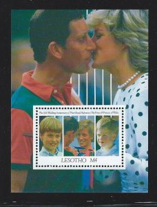 Lesotho souvenir sheet   mnh  sc #  875