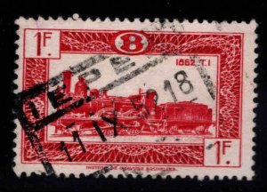 Belgium Parcel Post Scott Q311 Used Locomotive stamp design