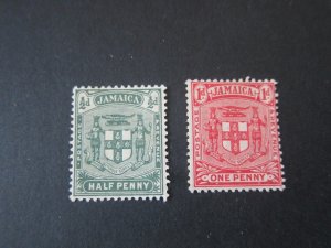 Jamaica 1906 Sc 58-9 set MH