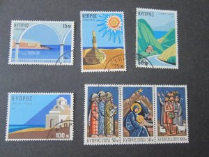 Cyprus 1971 Sc 371-4,375-77 set MNH