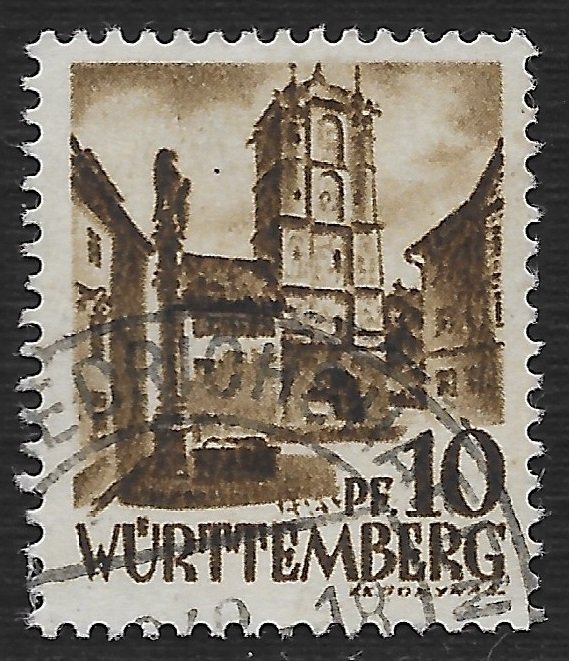 Germany #8N17 10pf Town Gate of Wangen